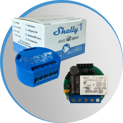 Shelly 1, Relevador / Interruptor Wi-Fi